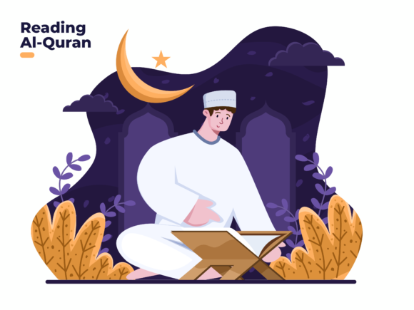 Download Muslim Person Reading Holy Quran - Muslim Collection