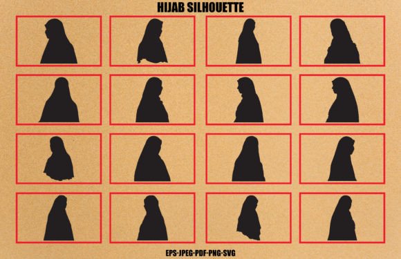 Download Muslim Hijab Girl Silhouette Bundle - Muslim Collection