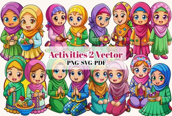 Download Muslim Family Cartoon Vector Art SVG.PNG - Muslim Collection
