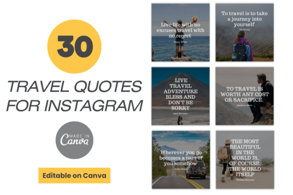 Download Travel Quotes Instagram Posts Template - Quotes Collection