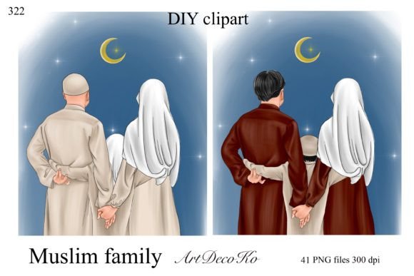 Download Islamic Muslim Family DIY Set - Muslim Collection