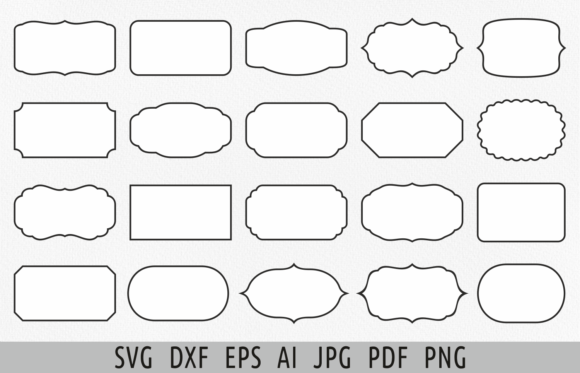 Download Label Shapes Svg Custom Label Svg Bundle - Label Collection