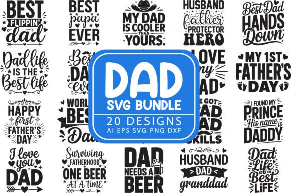 Download Dad SVG Bundle | Father Quotes Design - Quotes Collection