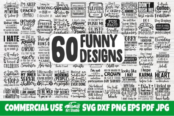 Download Funny Quotes Svg Bundle | 60 Designs - Quotes Collection