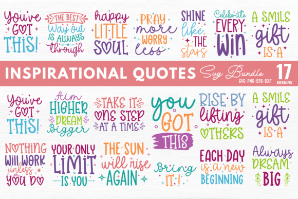 Download Inspirational Quotes SVG Bundle - Quotes Collection
