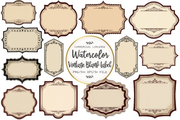 Download Vintage Blank Label Sublimation - Label Collection