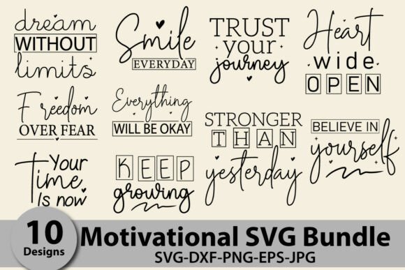 Download Motivational Quotes SVG Bundle - Quotes Collection